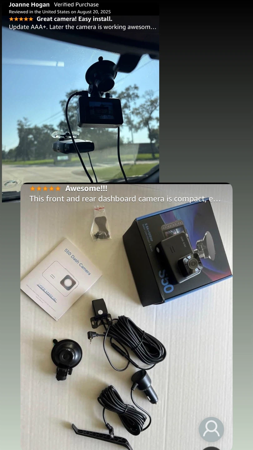 Dash Cam Front and Rear 2.5K+1080P - photo 2