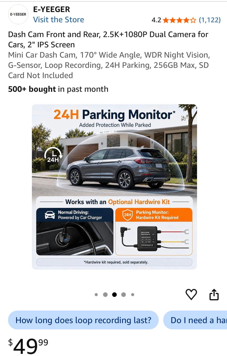Dash Cam Front and Rear 2.5K+1080P - photo 4