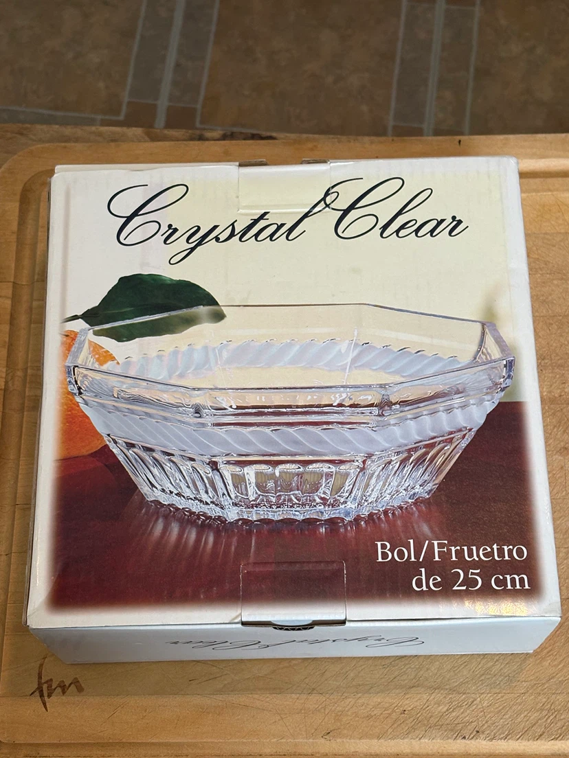 Crystal Clear Fruit Bowl 25 cm