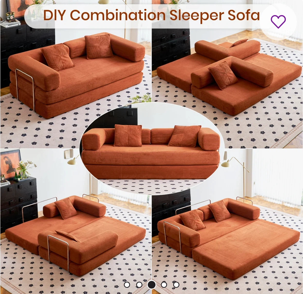 (LIKE NEW!) MCM Convertible sofa - photo 3