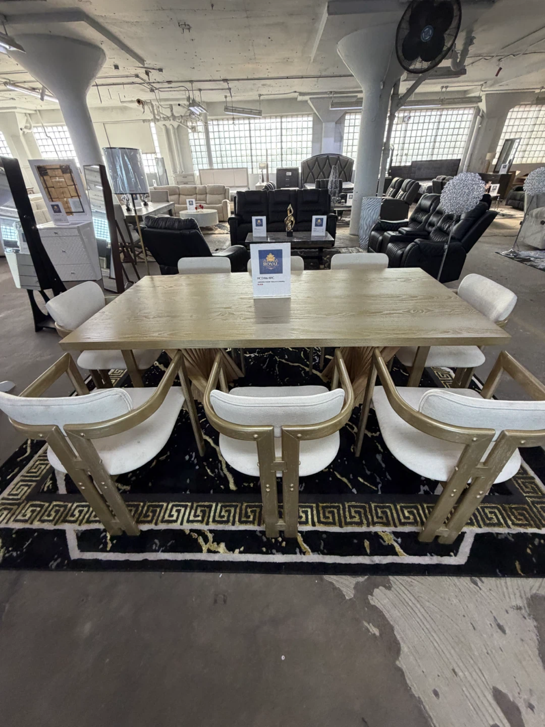 Modern Dining Table and 8 Chairs Set - photo 2