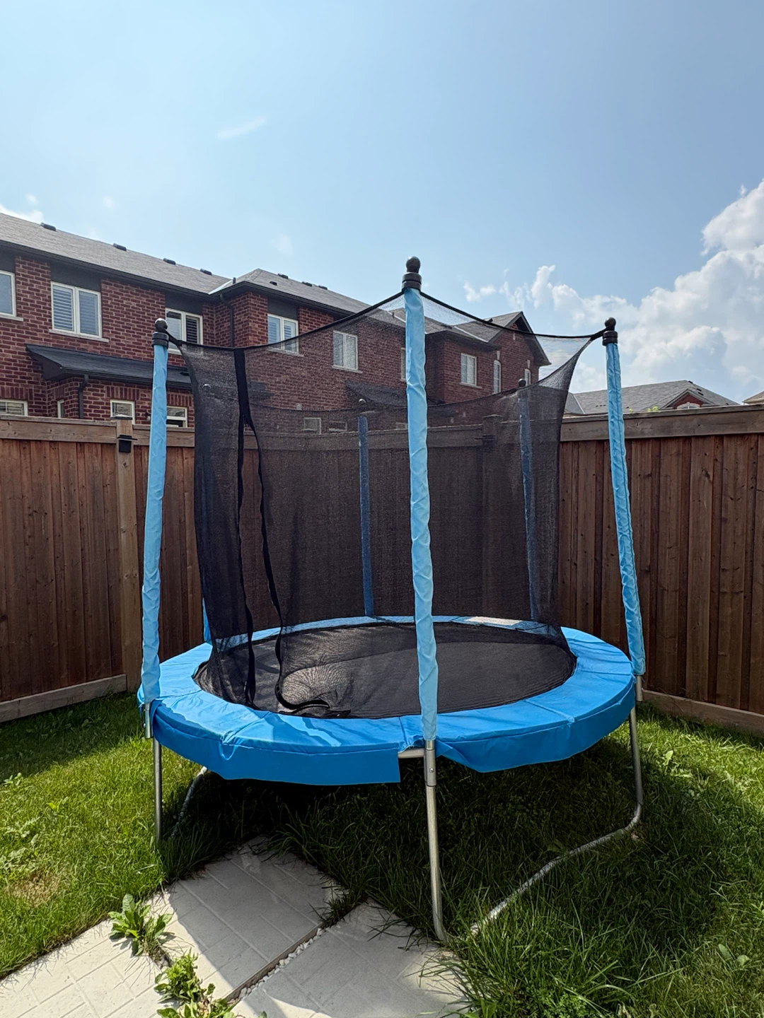 Blue Trampoline with Safety Net - photo 2