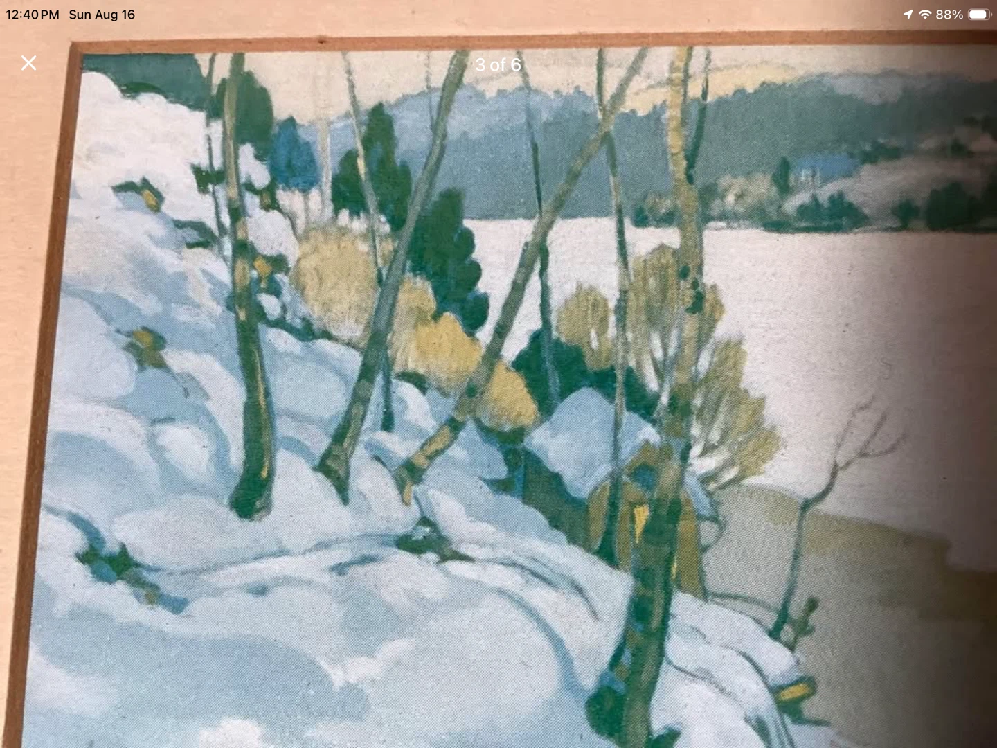 #2 Vt Quebec Winterscape Lithograph by Cdn F. Lemieux 🐞 - photo 3