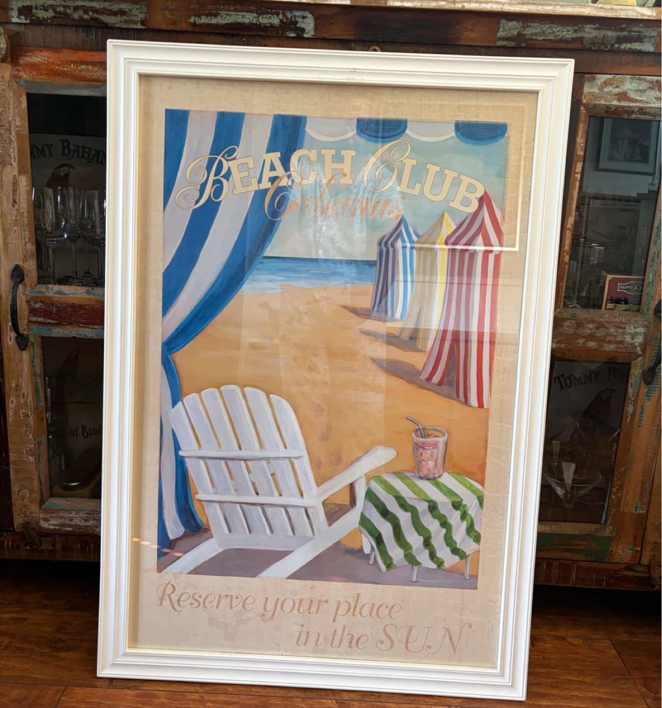 Beach Club Framed Art Print
