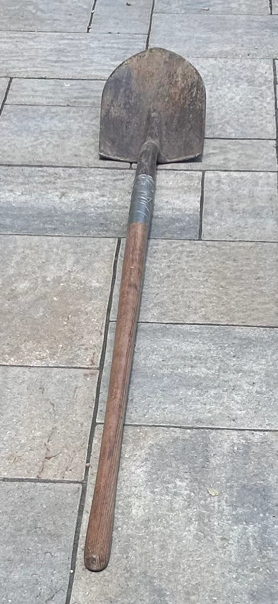 Shovel with Wooden Handle
