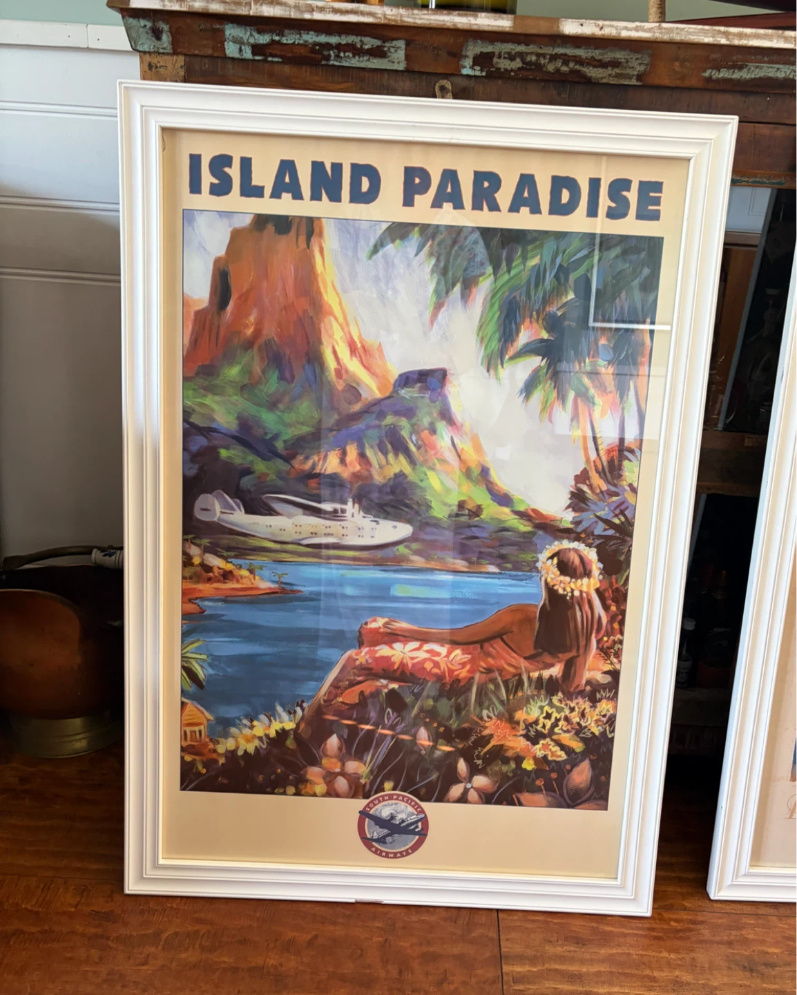 Island Paradise Vintage Style Travel Poster