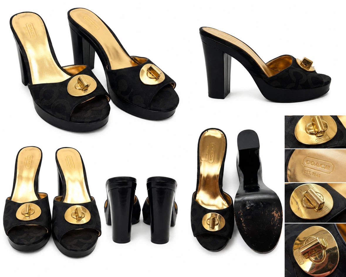 Vintage Coach Judith Heels- Size 8