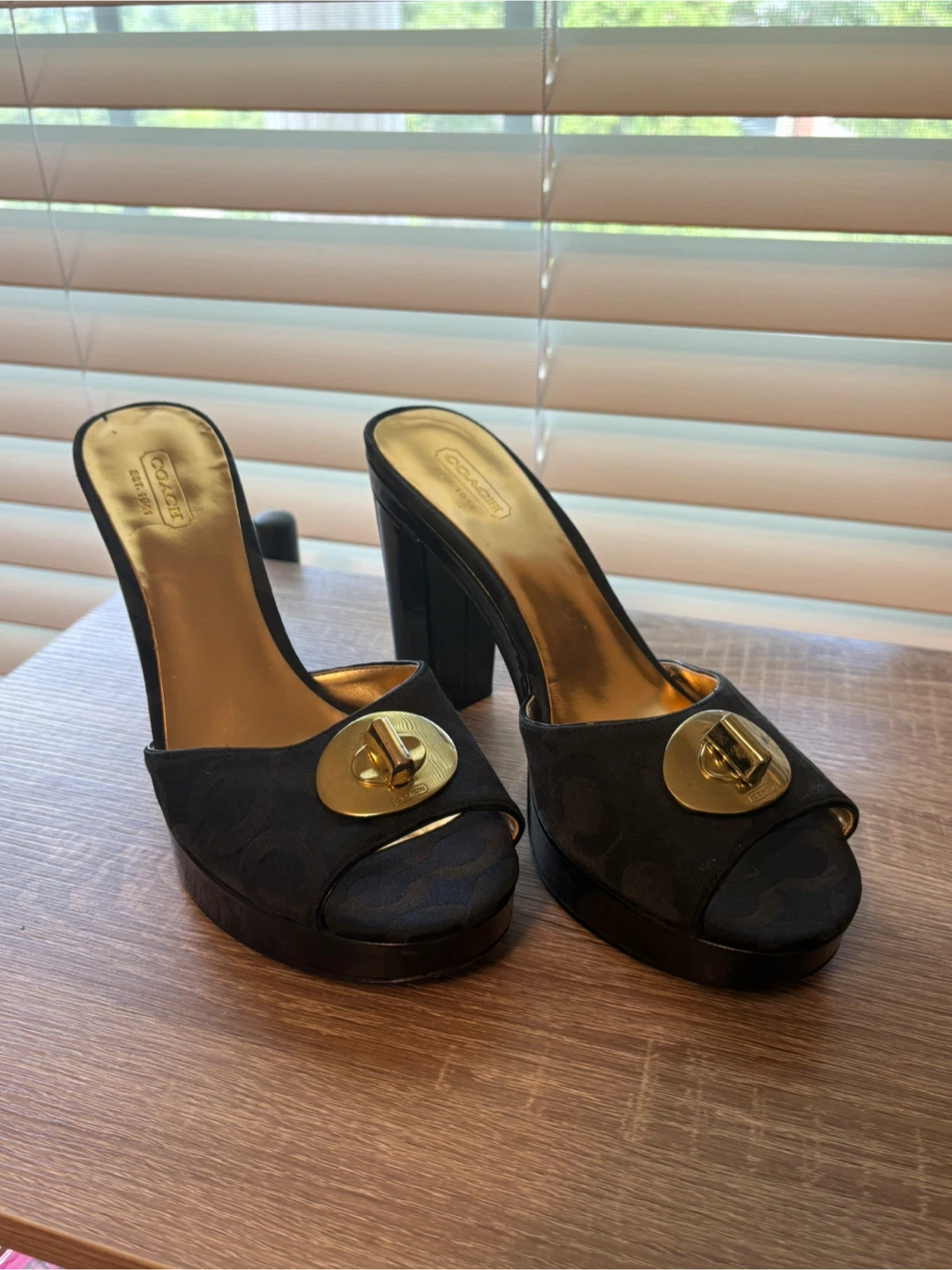 Vintage Coach Judith Heels- Size 8 - photo 2