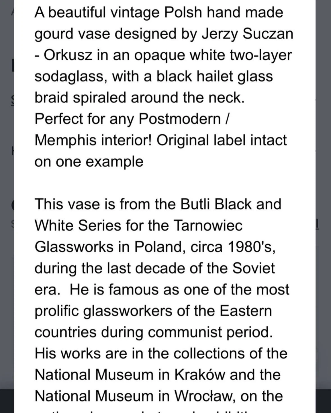 Polish Glass Vase by Jerzy Słuczan-Orkusz - photo 5
