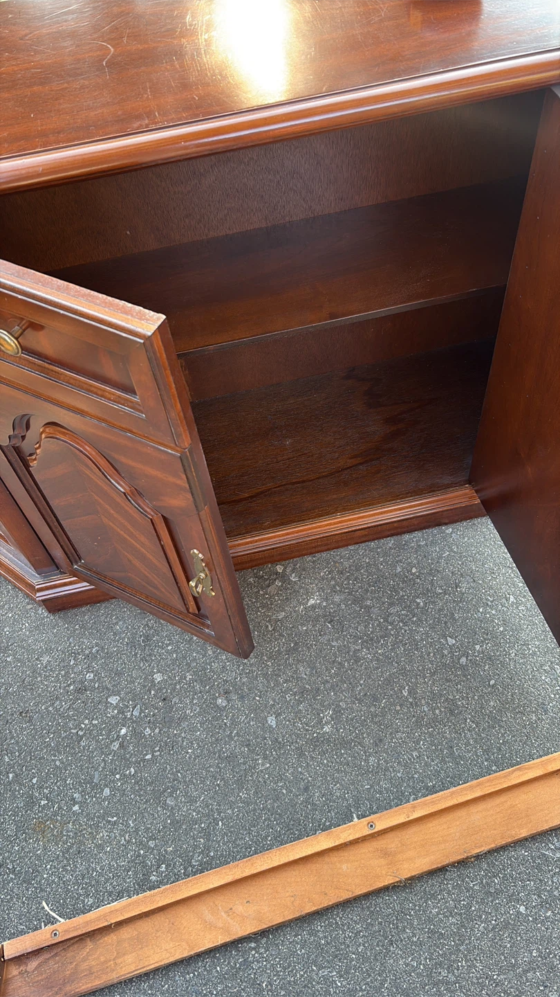 Mahogany Accent Cabinet with Drawers and Doors - photo 3