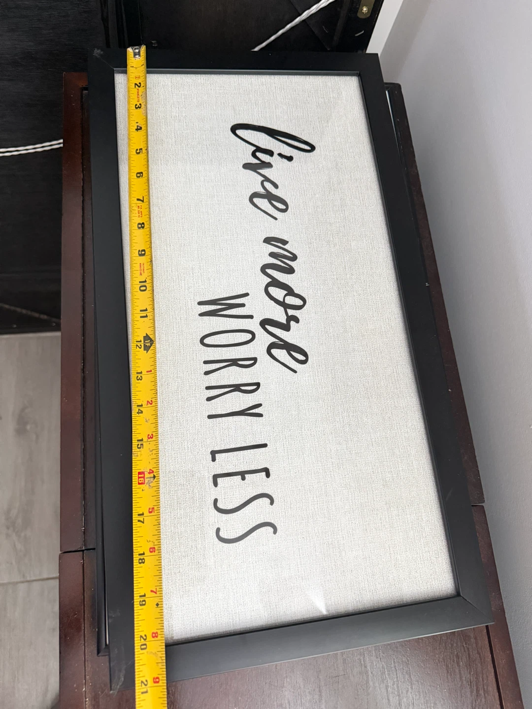 Framed Wall Art - Live More Worry Less