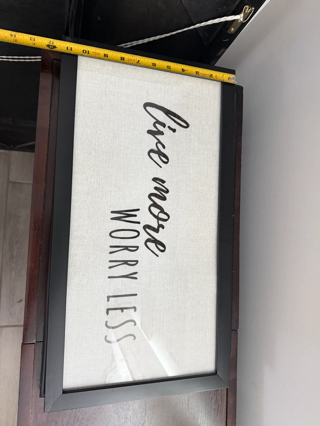 Framed Wall Art - Live More Worry Less - photo 2