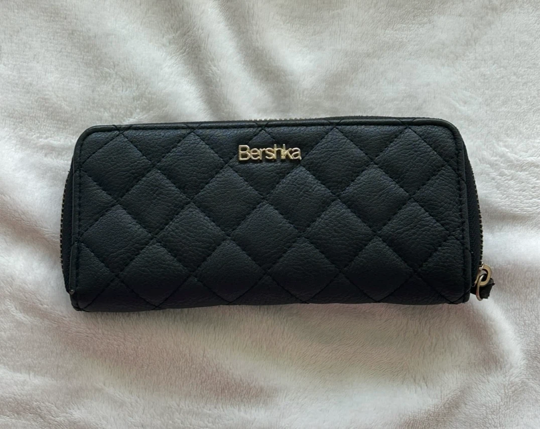 Bershka Quilted Zip Around Wallet