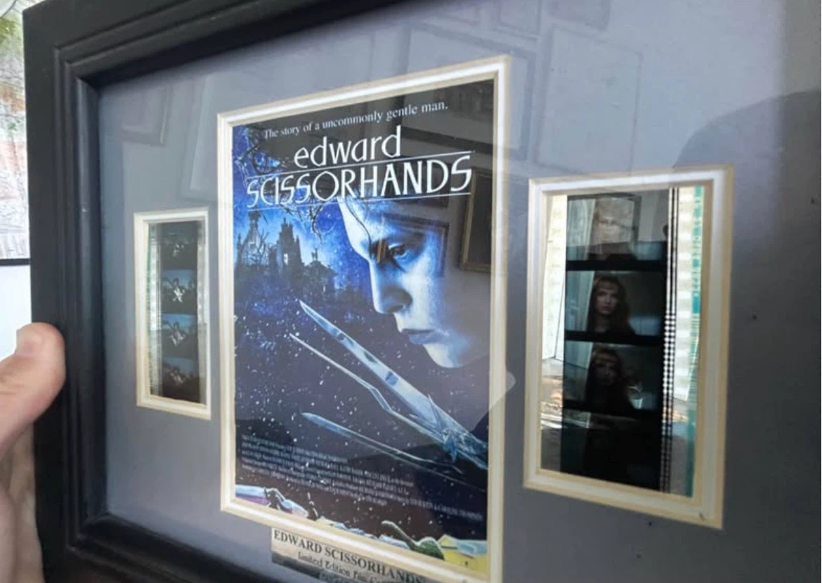 Edward Scissorhands Framed Movie Poster with Film Strips - photo 3