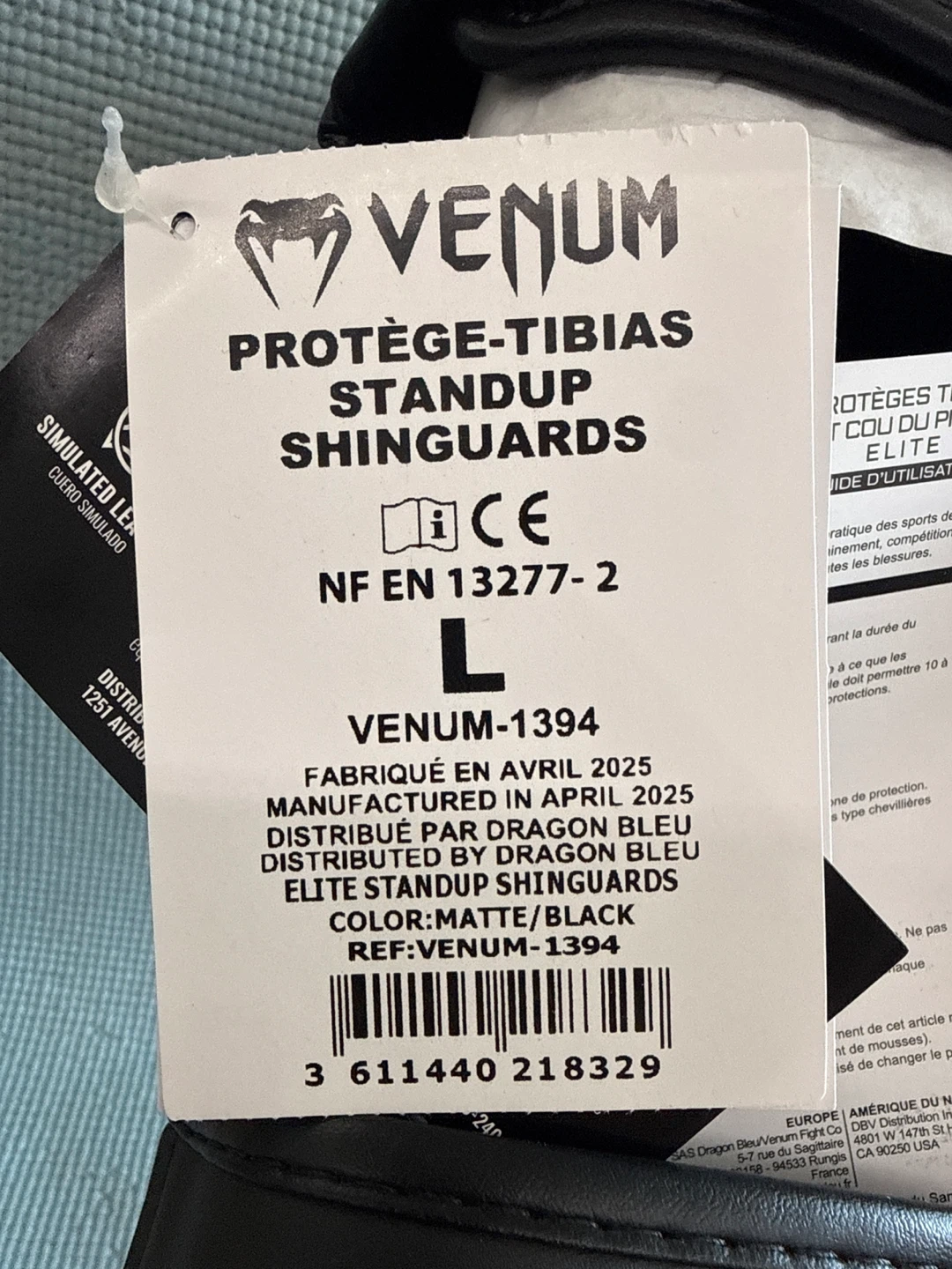 Venum Standup Shin Guards L Black - photo 4