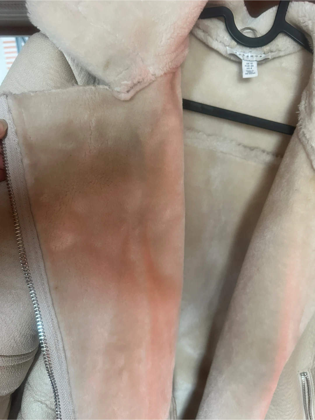 Topshop Faux Shearling Lined Aviator Jacket - photo 4