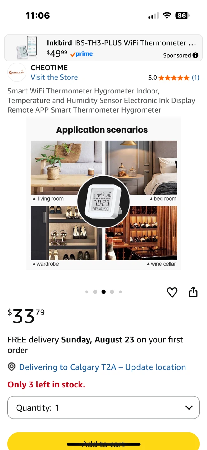 Smart Home WiFi Temperature & Humidity Sensor - photo 2