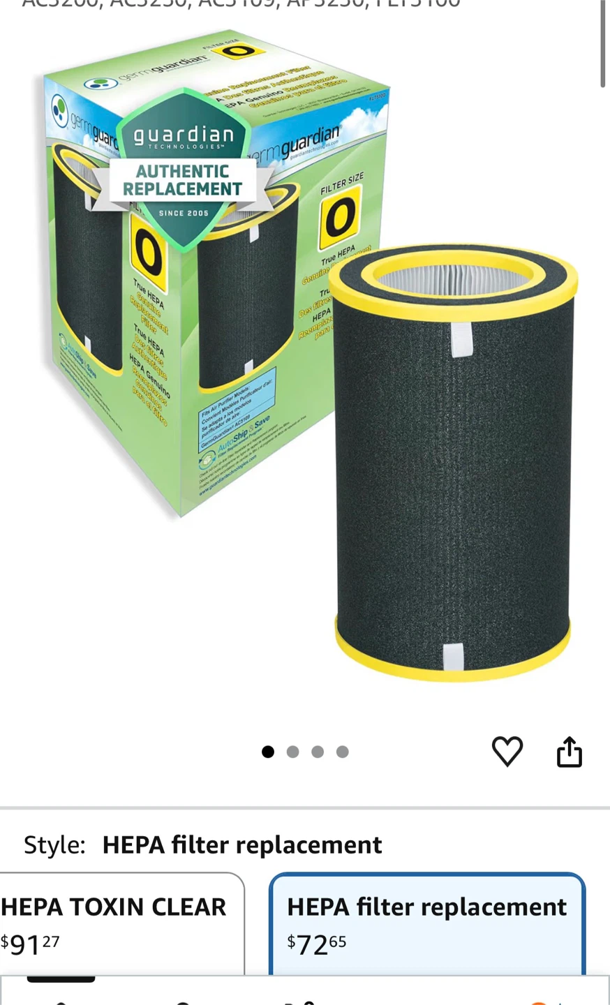 GermGuardian Filter O HEPA Genuine Replacement Filter - photo 2