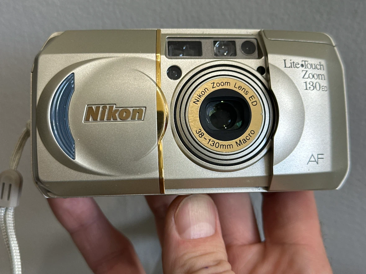 Nikon Lite Touch Zoom 130 ED 35mm Camera + Case - MINT