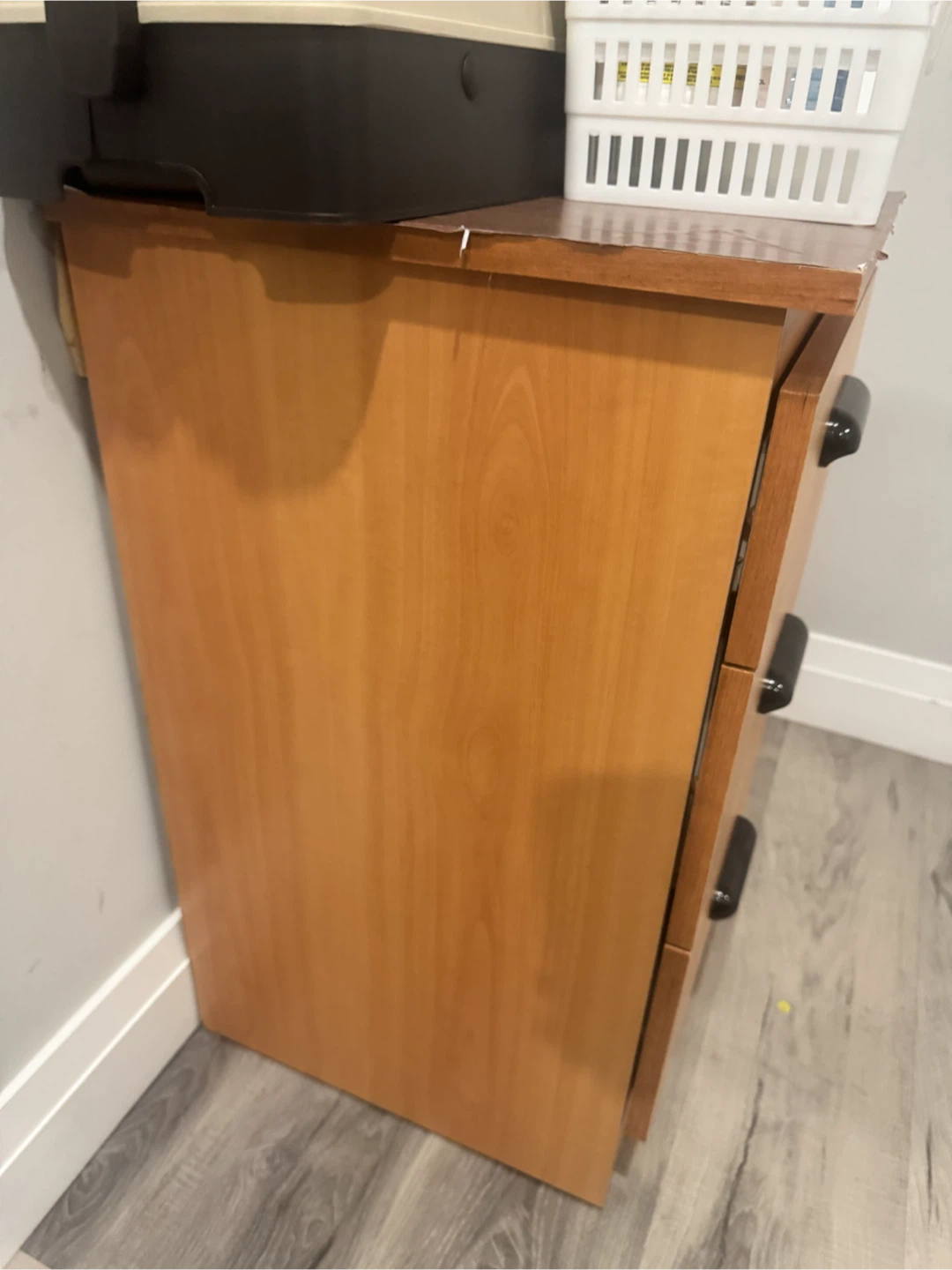 Wood 3-Drawer Cabinet - photo 2