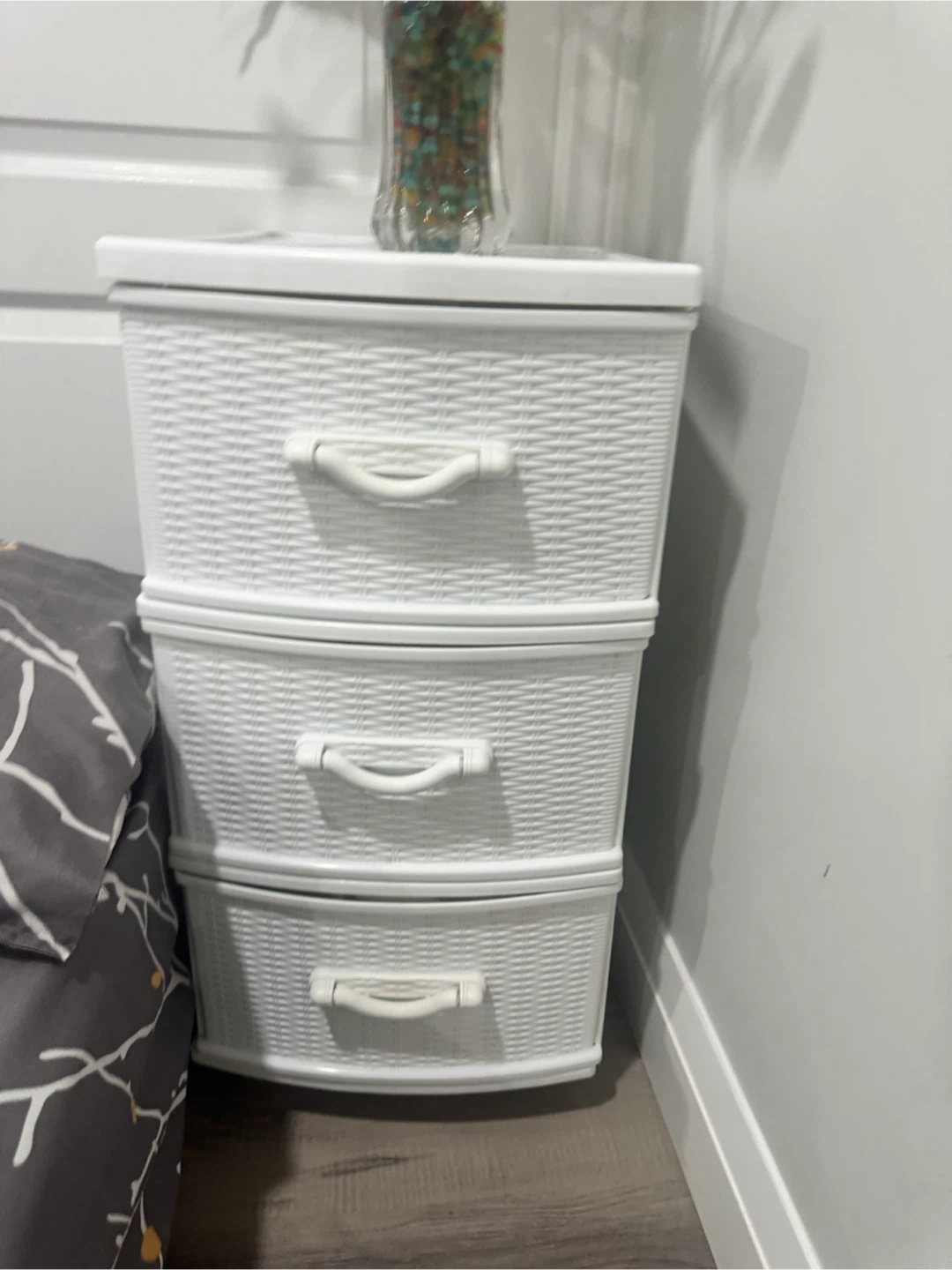 White 3-Drawer Storage Unit