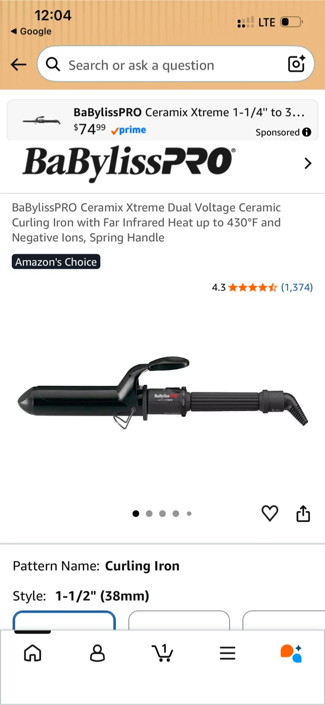 BaBylissPRO Ceramic Xtreme 1.5” (38mm)