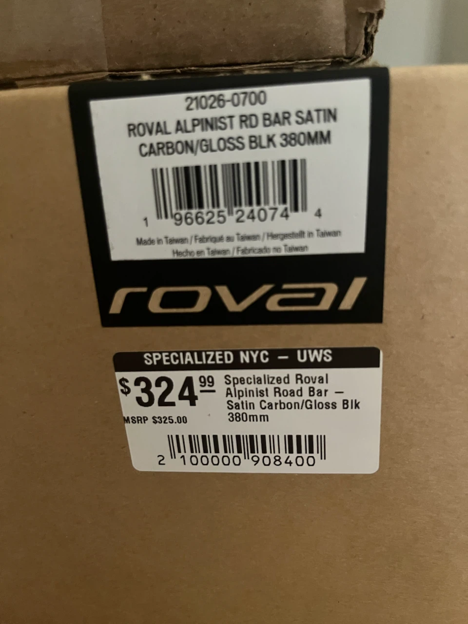 Roval Alpinist RD Bar Handlebars - 380mm - photo 2