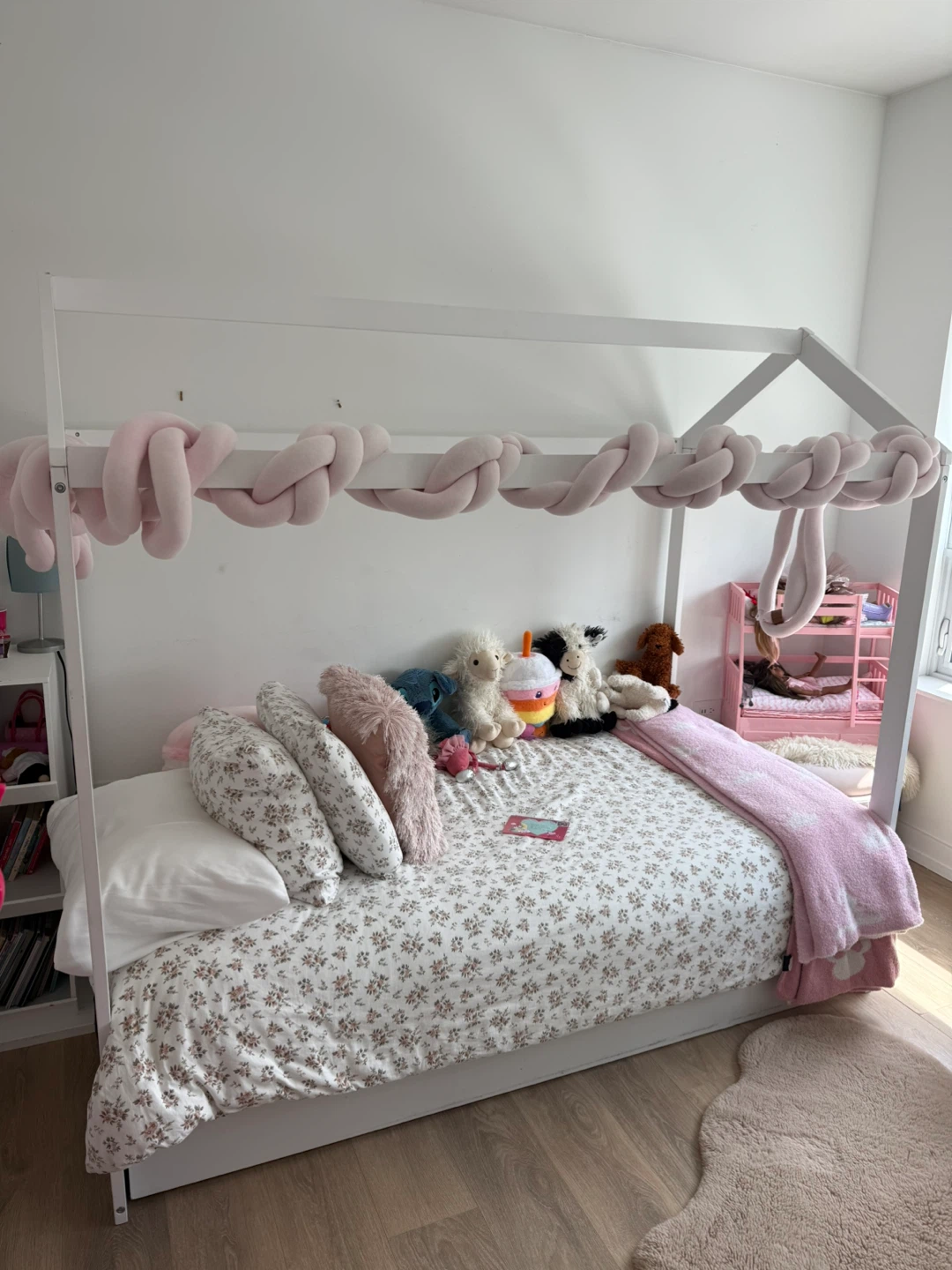 White Kids House Bed Frame