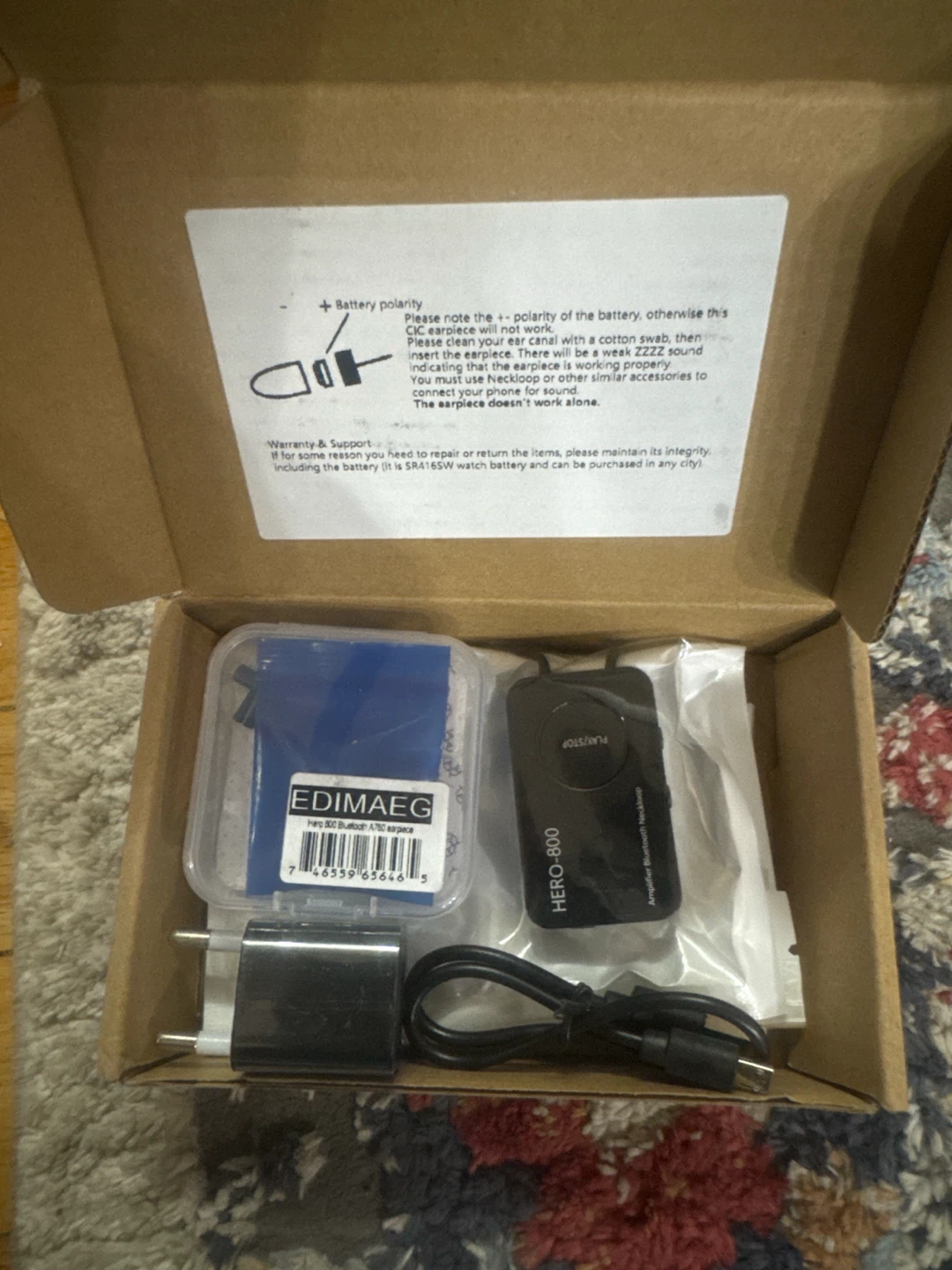 Amplifier Bluetooth Neck loop hearing aid/spy-aid
