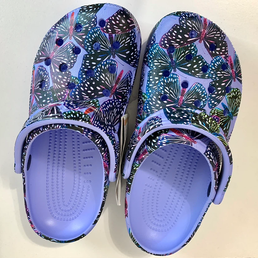 Crocs Womens Clog Size 6 Classic Butterfly Clog/Shoes NEW - photo 2