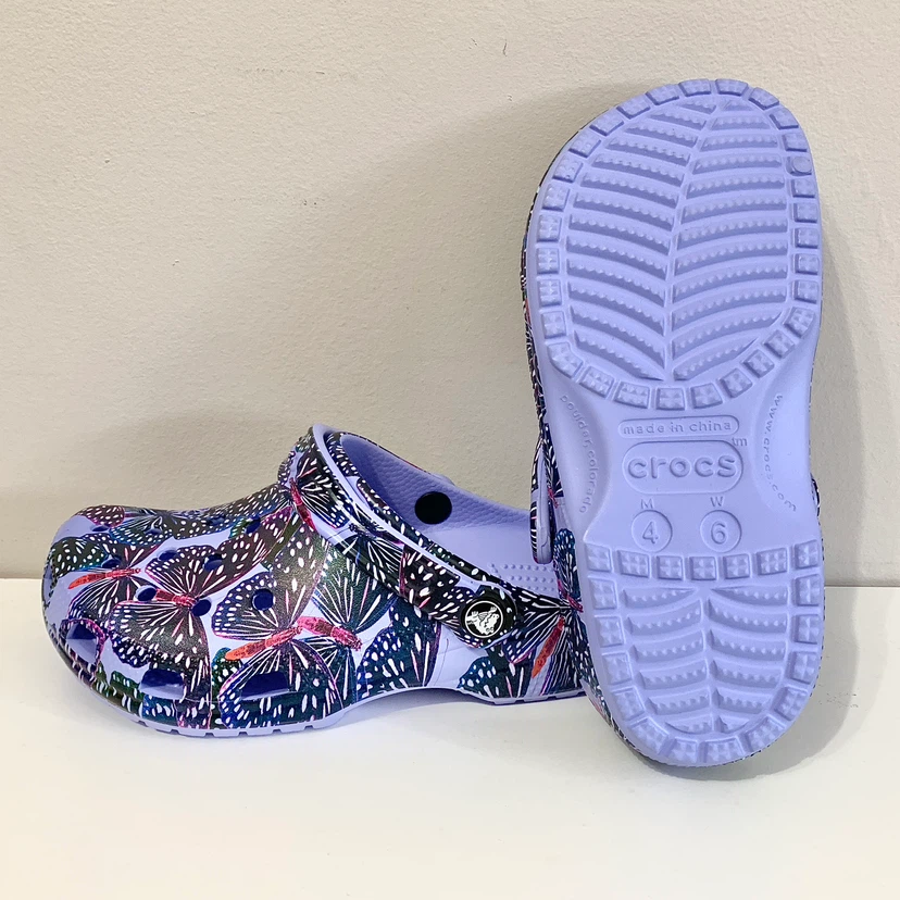 Crocs Womens Clog Size 6 Classic Butterfly Clog/Shoes NEW - photo 4