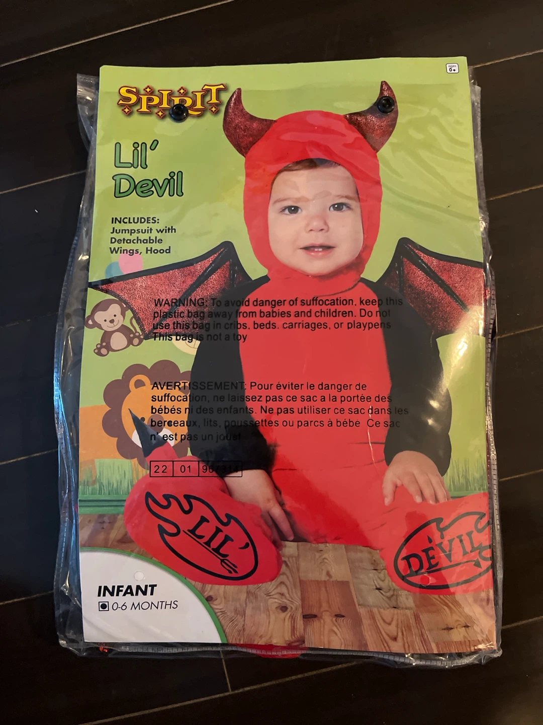 Spirit Lil' Devil Infant Costume 0-6 Months