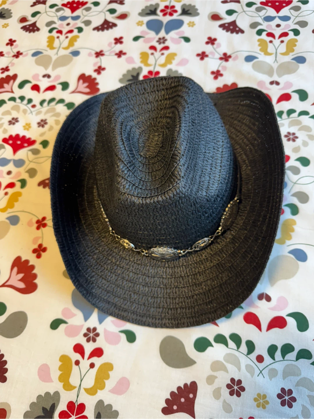 Black Woven Cowboy Hat - photo 2