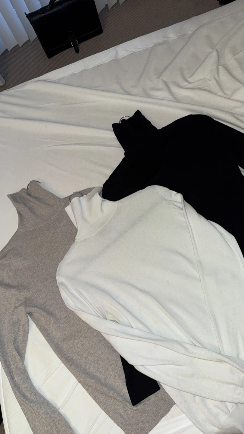 Turtleneck Sweaters (Black, White, Beige) - photo 2