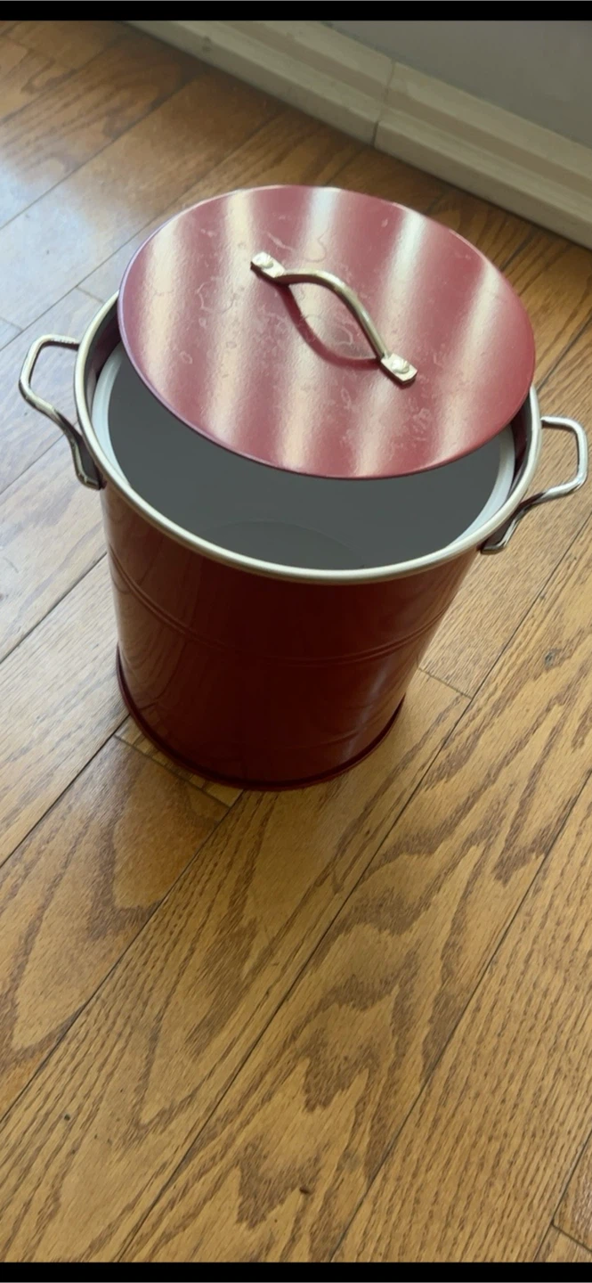 Red Double Insulated Ice Bucket with Lid - photo 5