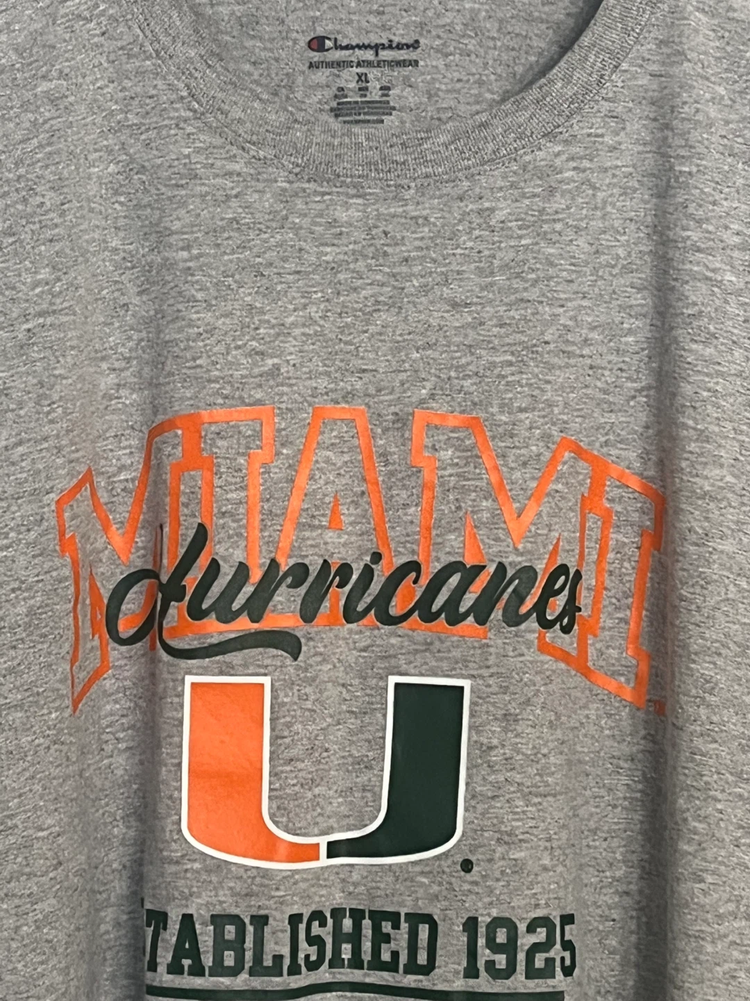 Champion Miami Hurricanes XL T-Shirt - photo 3