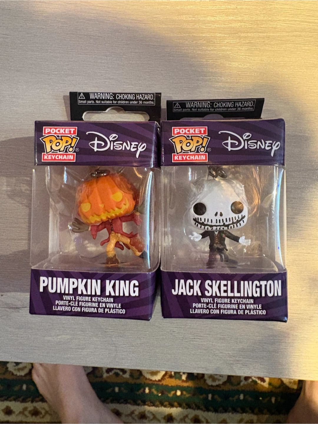 Funko Pop! Disney Keychain - Pumpkin King & Jack Skellington