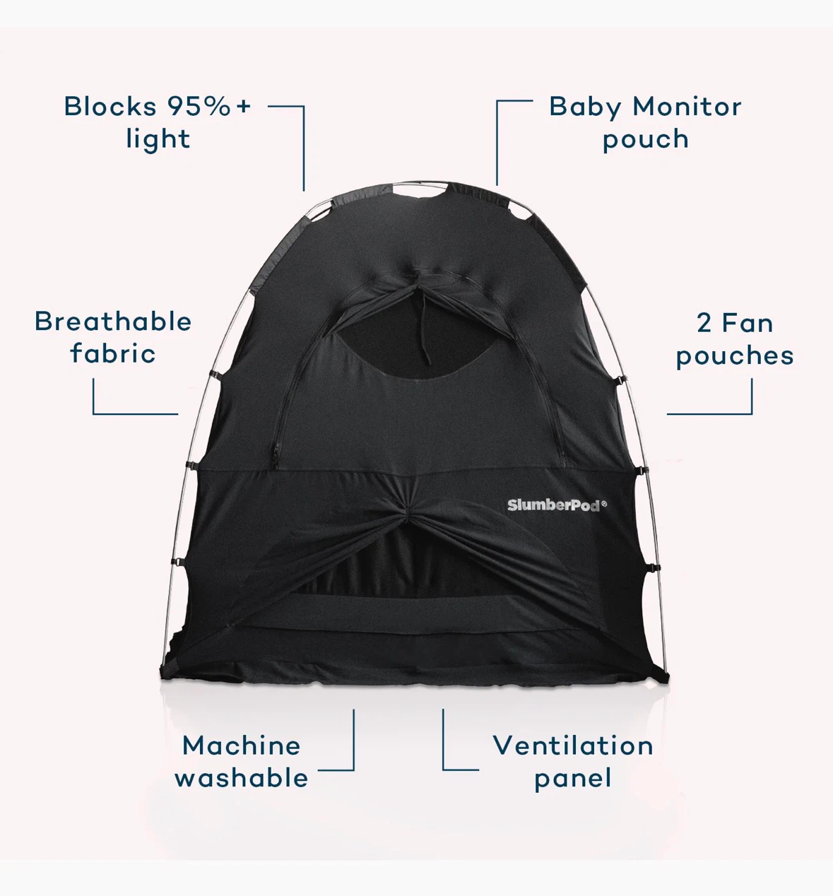 SlumberPod Black Portable Baby Tent - photo 3