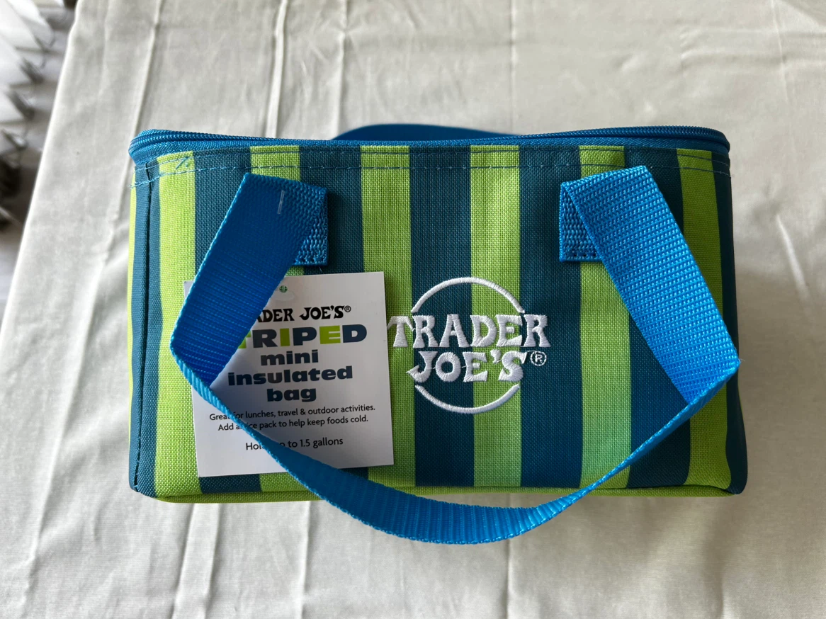 Trader Joe's Striped Mini Insulated Bag