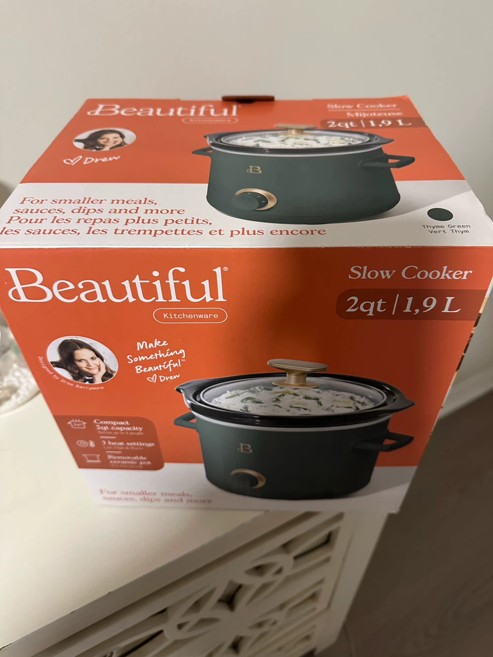 Beautiful Slow Cooker 2qt Thyme Green - photo 3