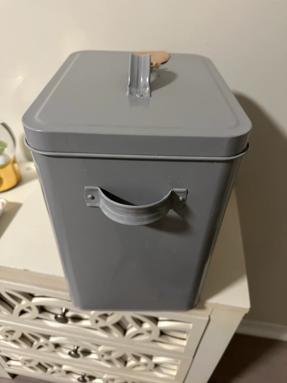 Grey Metal Treat Container - photo 5