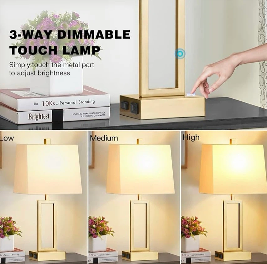 Touch Control Table Lamps Set of 2 - photo 3