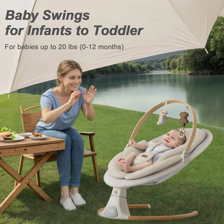New in Box Monamii Baby Swings for Infants - photo 2