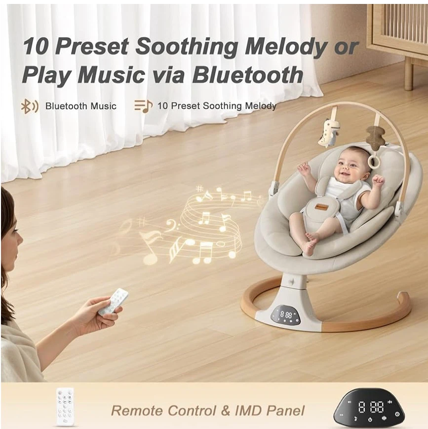 New in Box Monamii Baby Swings for Infants - photo 5