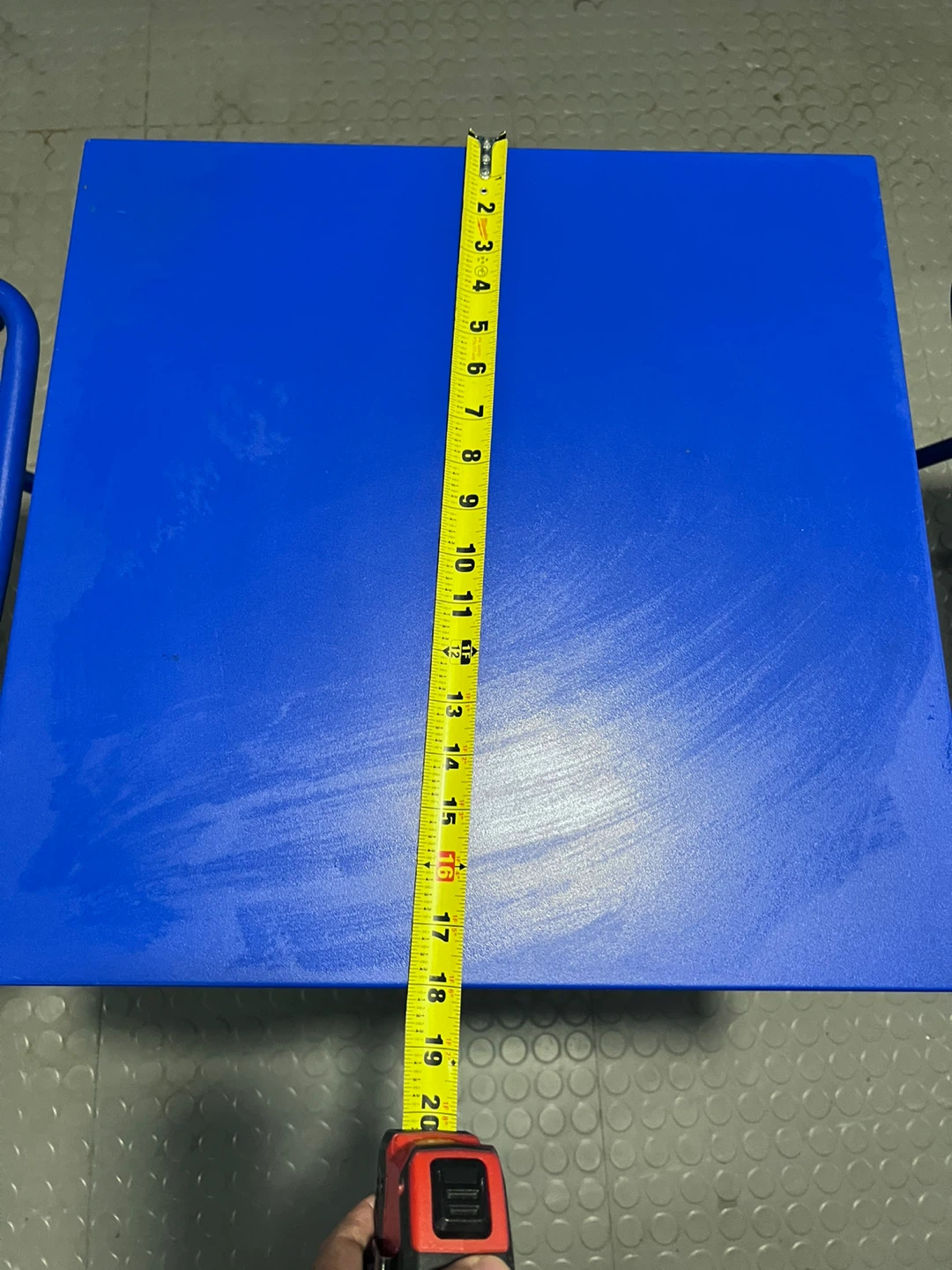 Blue Folding Metal Chair made in Japan - photo 5