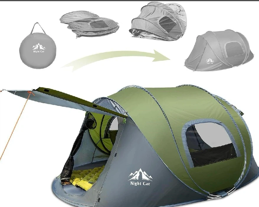 Brand New Night Cat Pop Up Tent, 2-4 persons