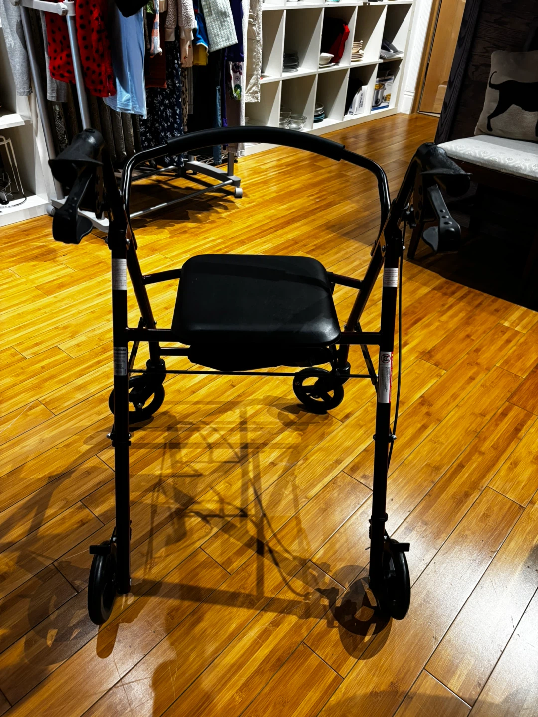 4-Wheel Rollator Walker with Seat - photo 3