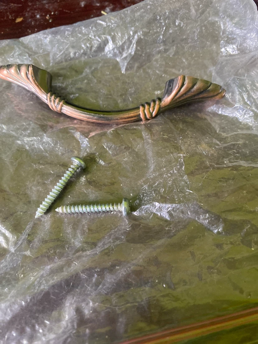 Vintage Drawer Pull Handle with Screws - photo 2