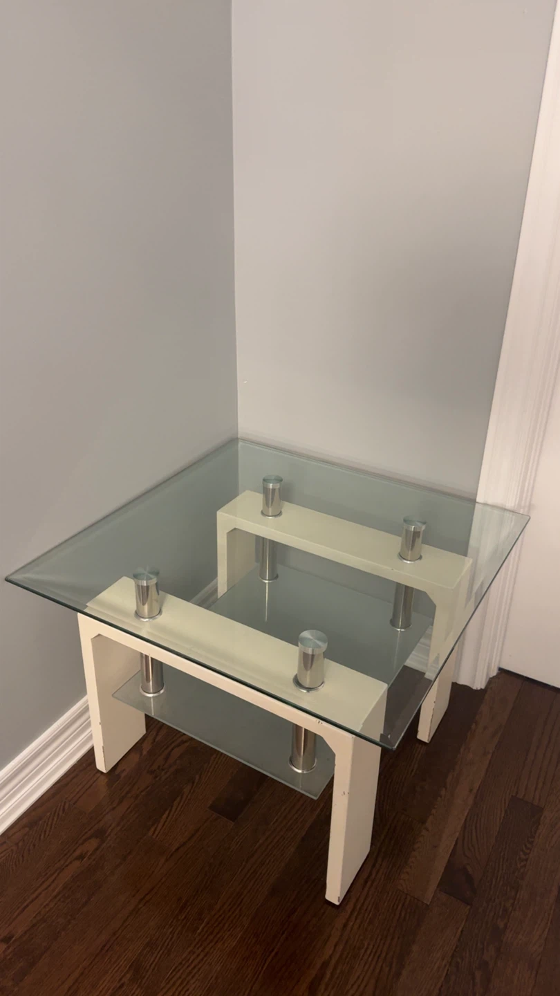 Glass Top Coffee Table - photo 2