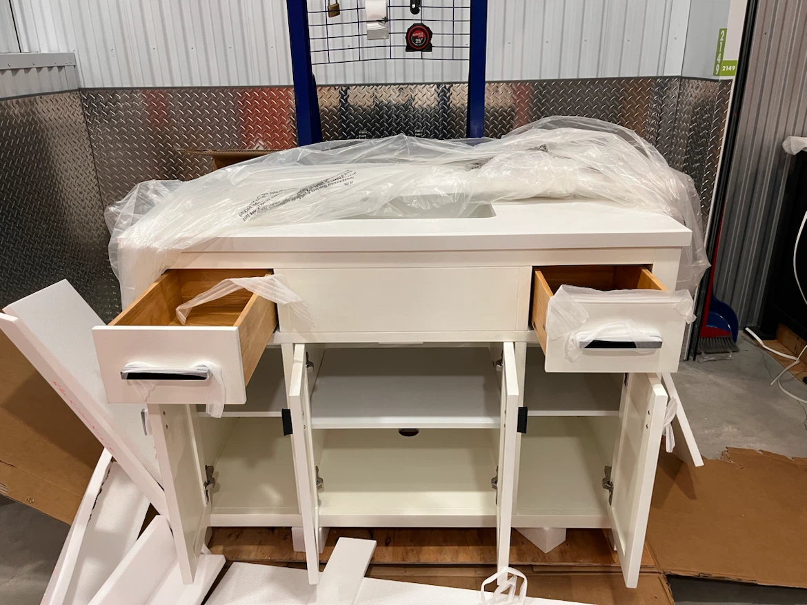 48” White Vanity with Sink - photo 2